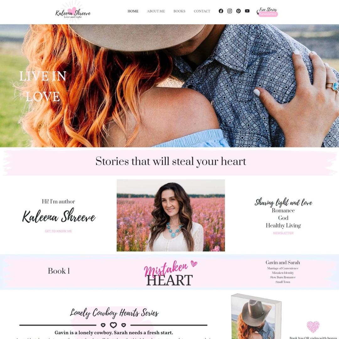 Thumbnail for Author Kaleena Shreeve website